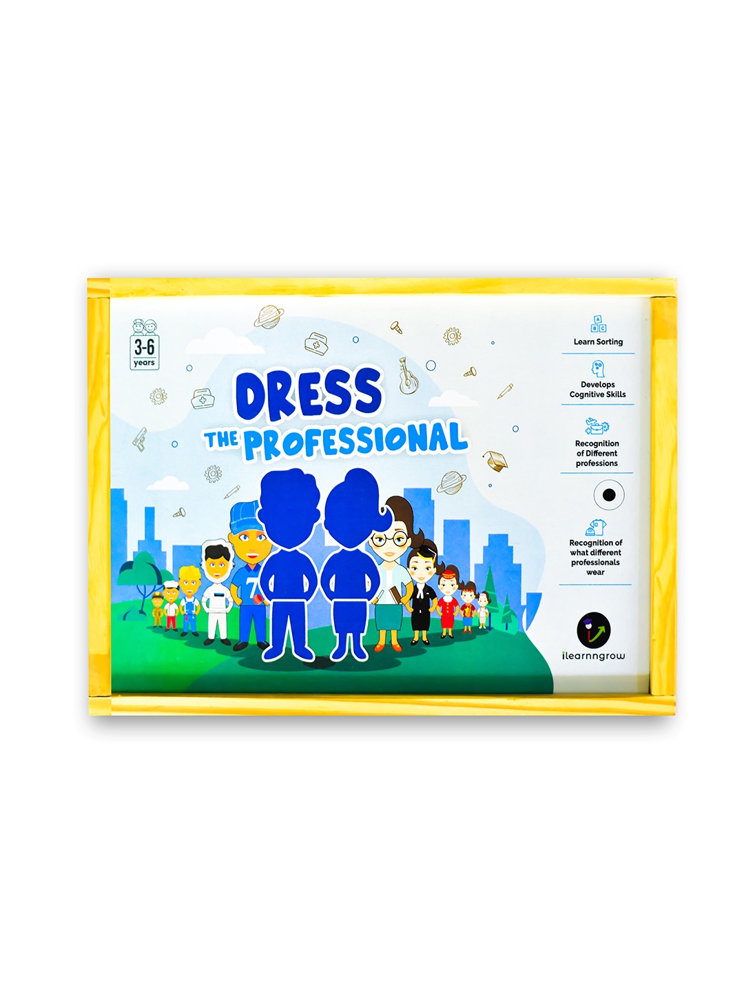 

ilearnngrow Unisex Kids Dress The Professional Puzzle, Multi