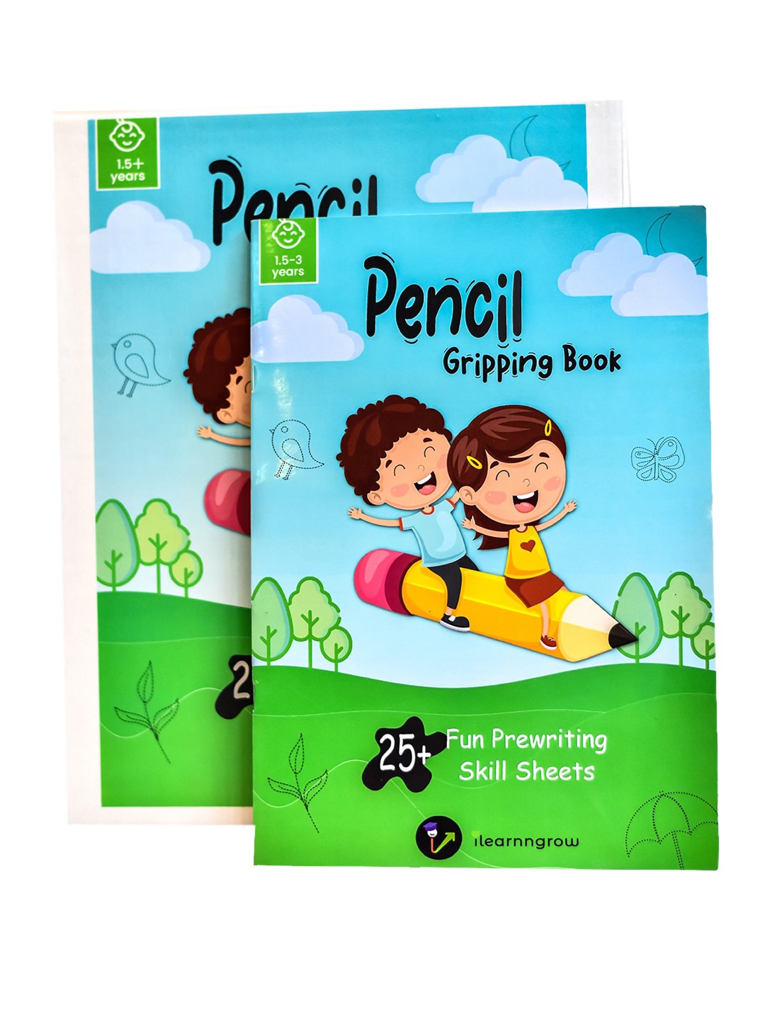 

ilearnngrow Kids Pencil Gripping Workbook, Green