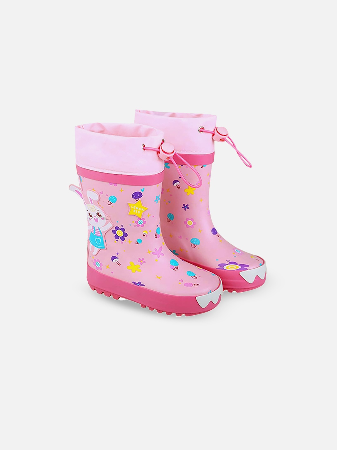 

Little Surprise Box LLP Kids Flexible & Waterproof Rubber Gumboots, Pink