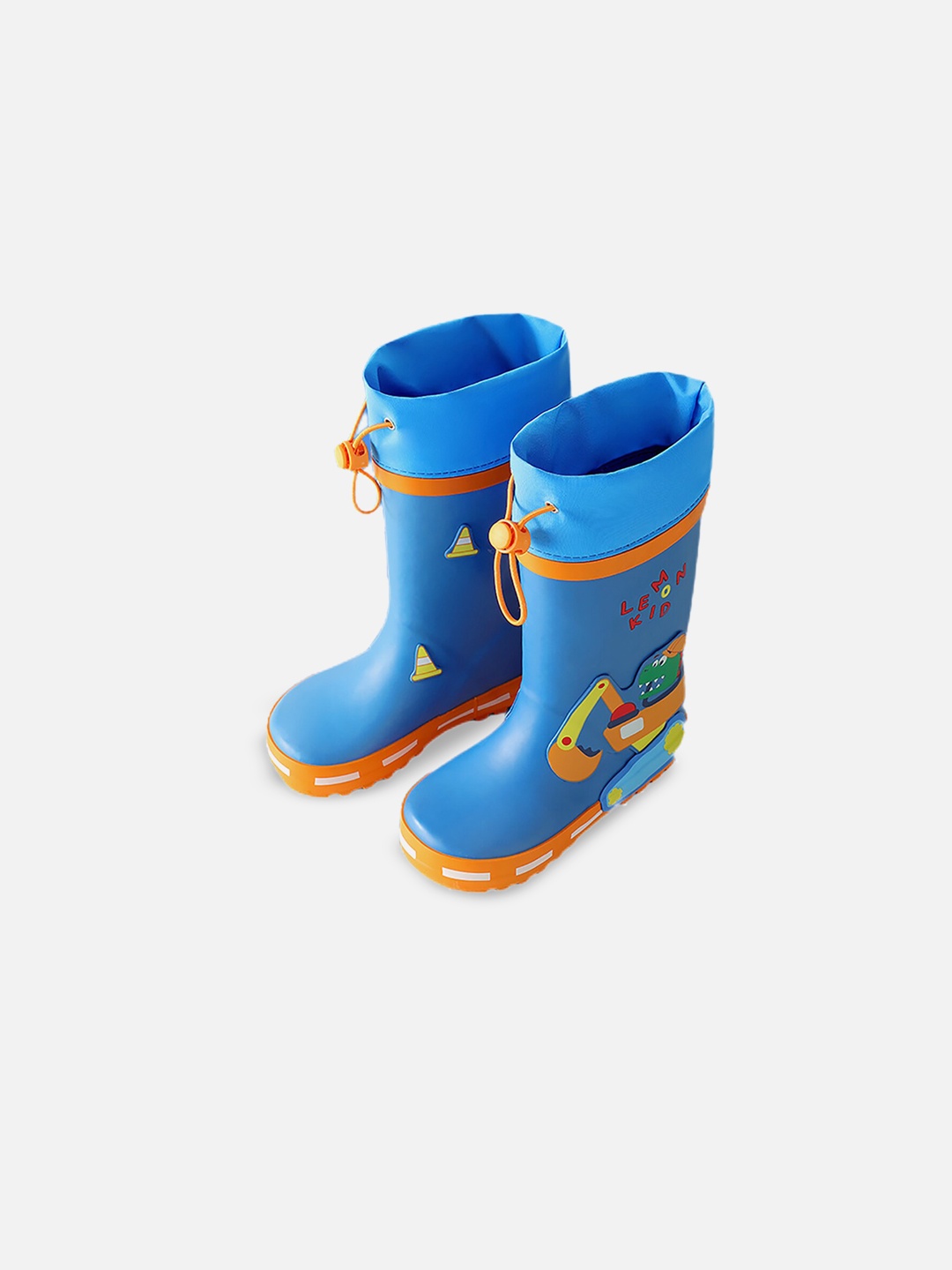 

Little Surprise Box LLP Kids Printed Anti-Skid Rain GumBoots, Blue