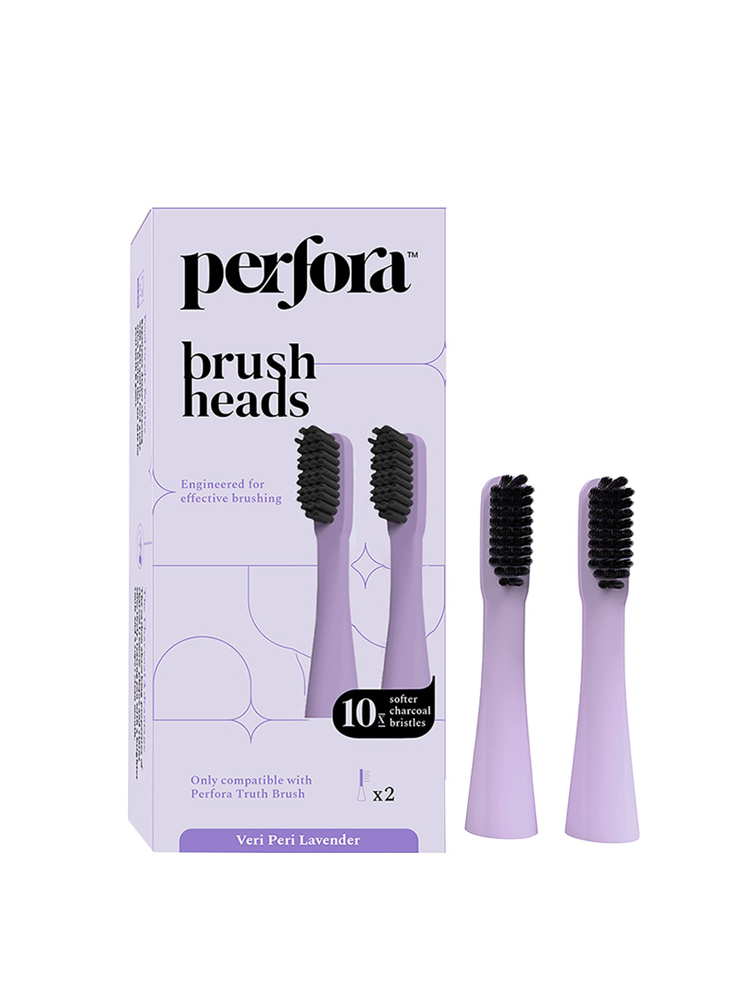 

Perfora Pack Of 3 Lavender Veri Peri Electric Toothbrush & Brush Head, Purple