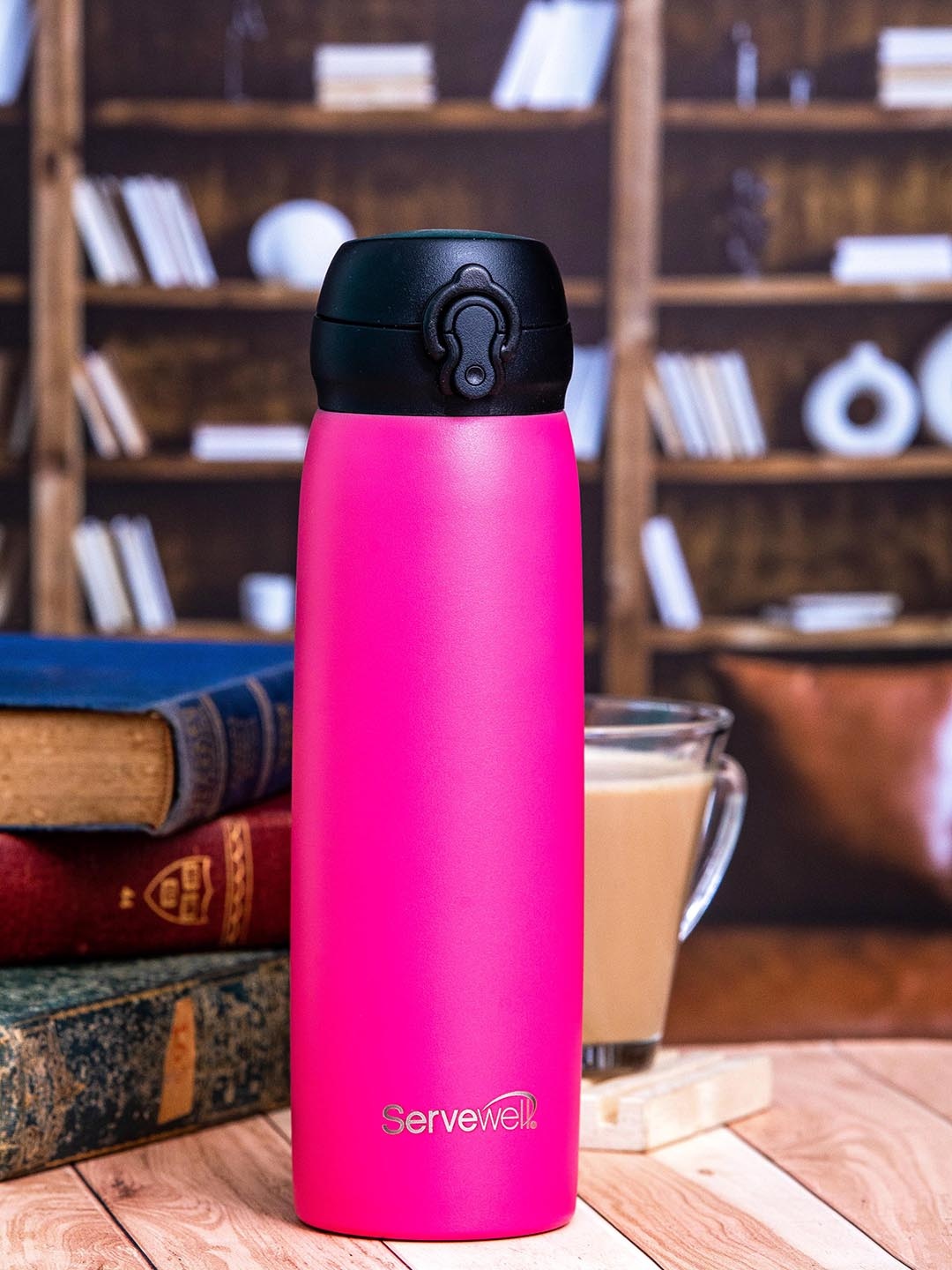

Servewell Pride Pink Stainless Steel Water Bottle - 525 ML
