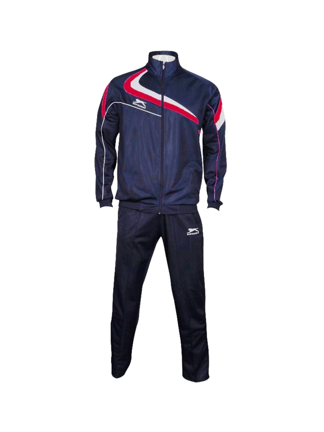 

Shiv Naresh Men Colourblocked Mock Neck Tracksuits, Navy blue