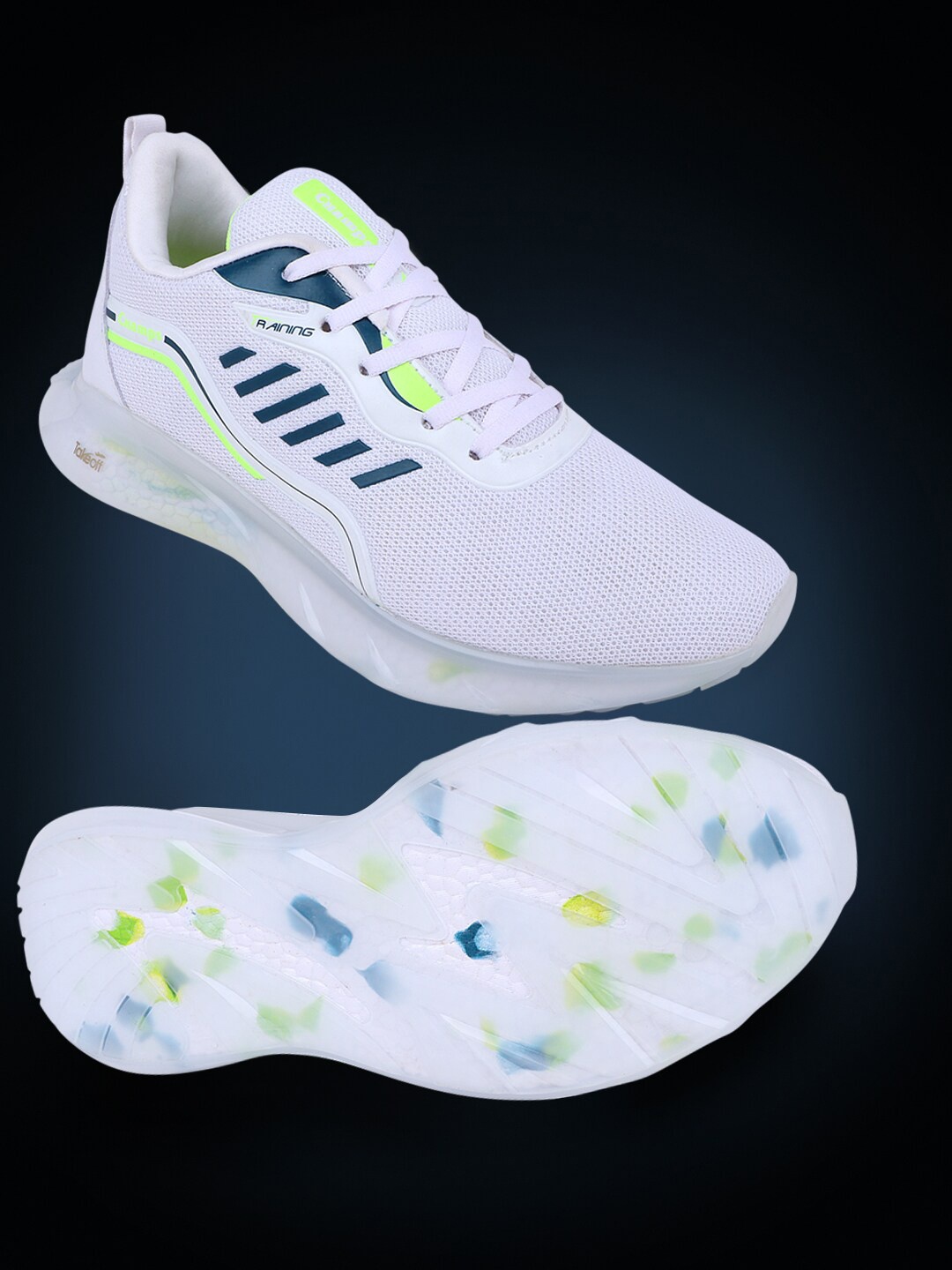 

Champs Men Mesh Running Non-Marking Shoes, White