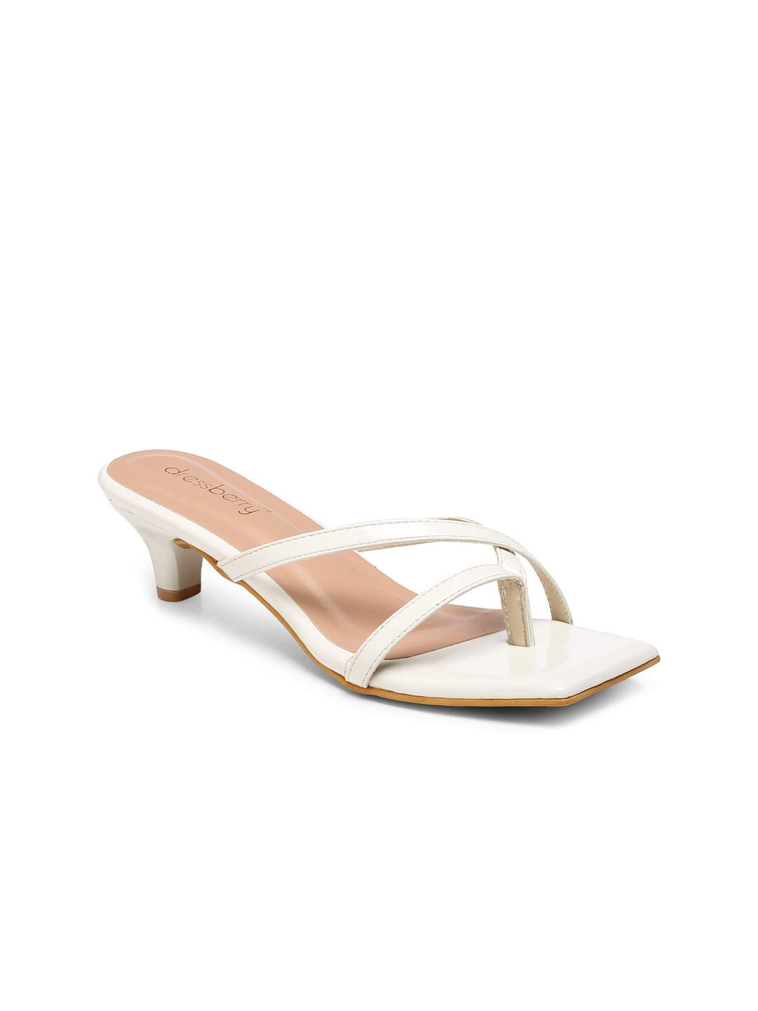 

DressBerry White Kitten Heels