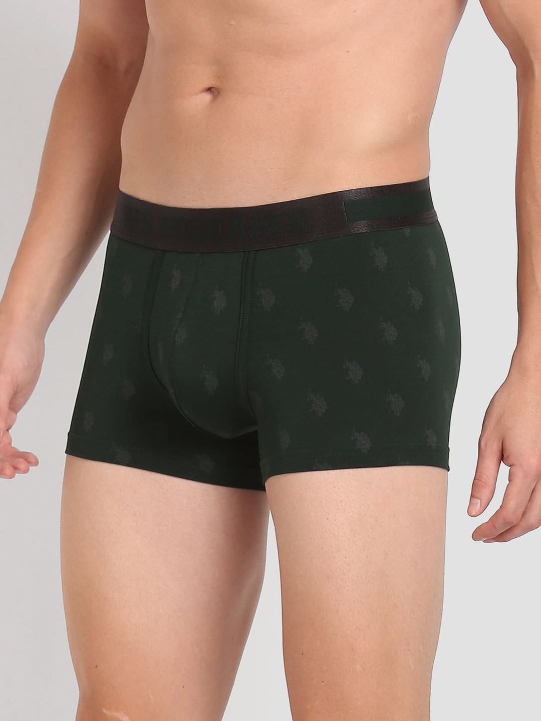 

U.S. Polo Assn. Mid-Rise Printed Trunk PT002, Green
