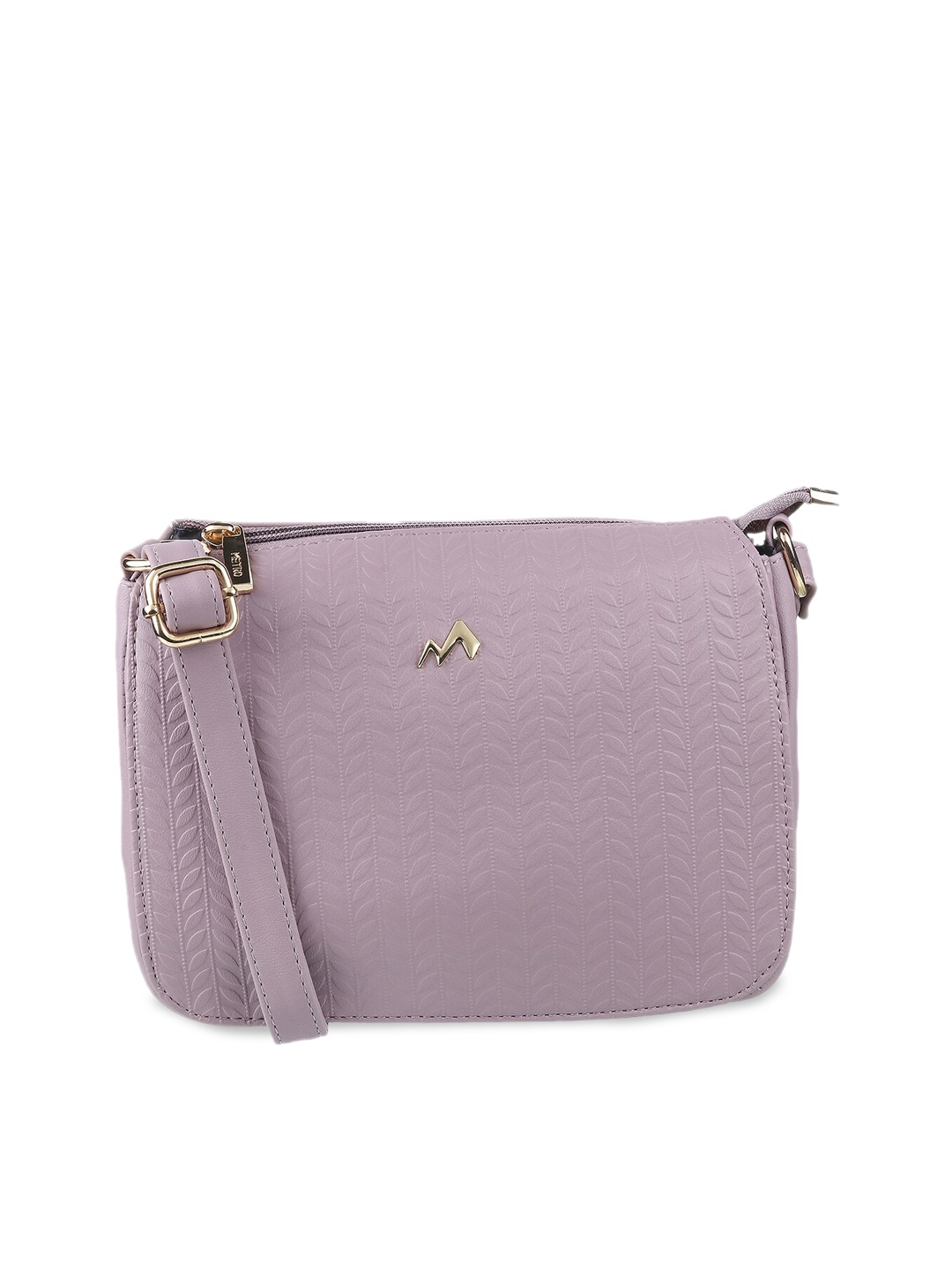 

Metro Textured Structured Sling Bag, Purple