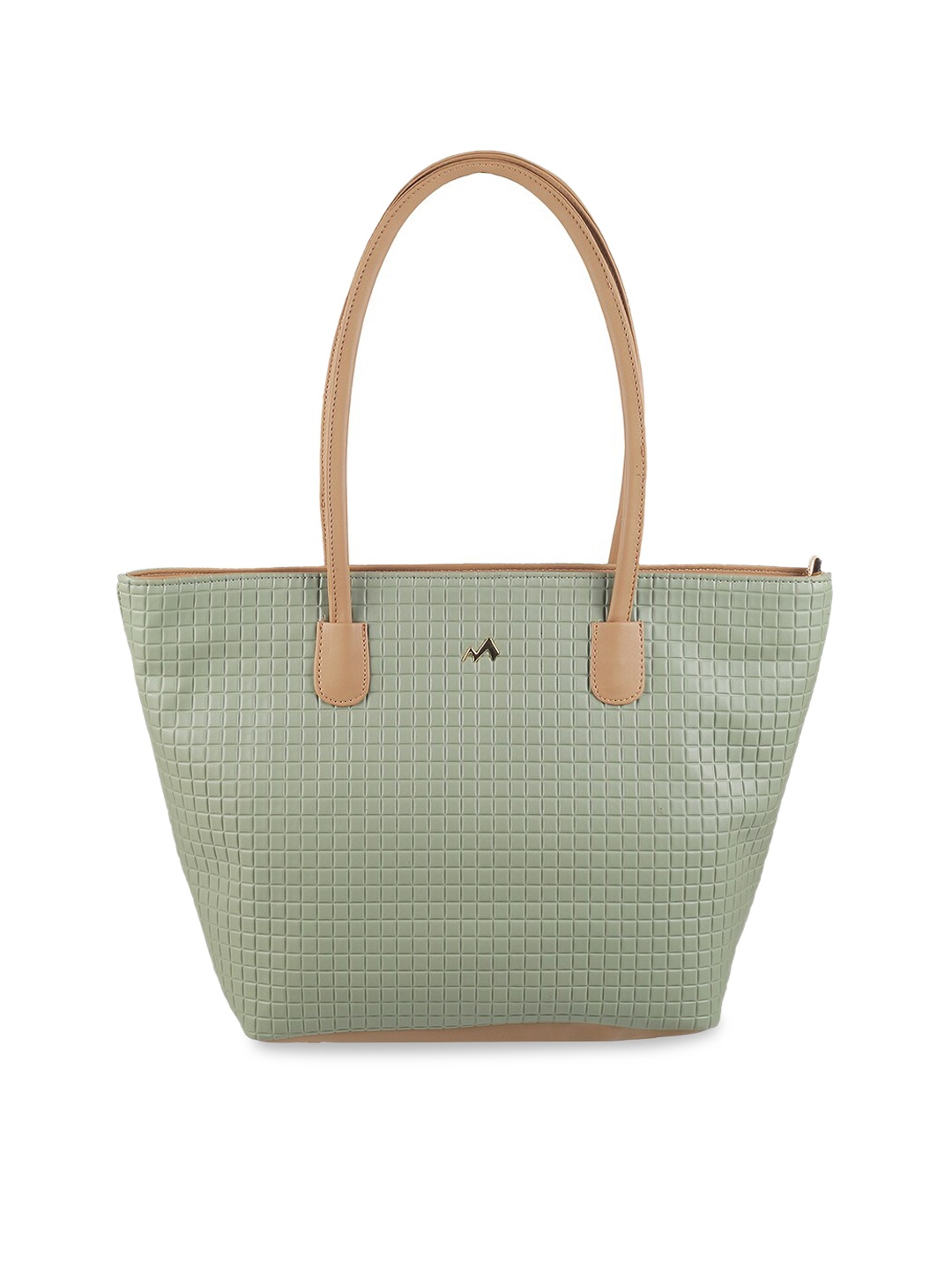 

Metro Textured Structured Shoulder Bag, Sea green
