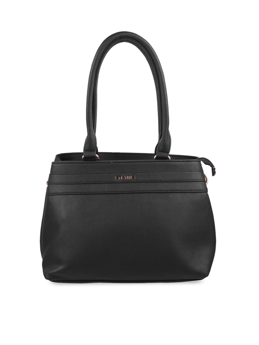 

Metro Structured Shoulder Bag, Black