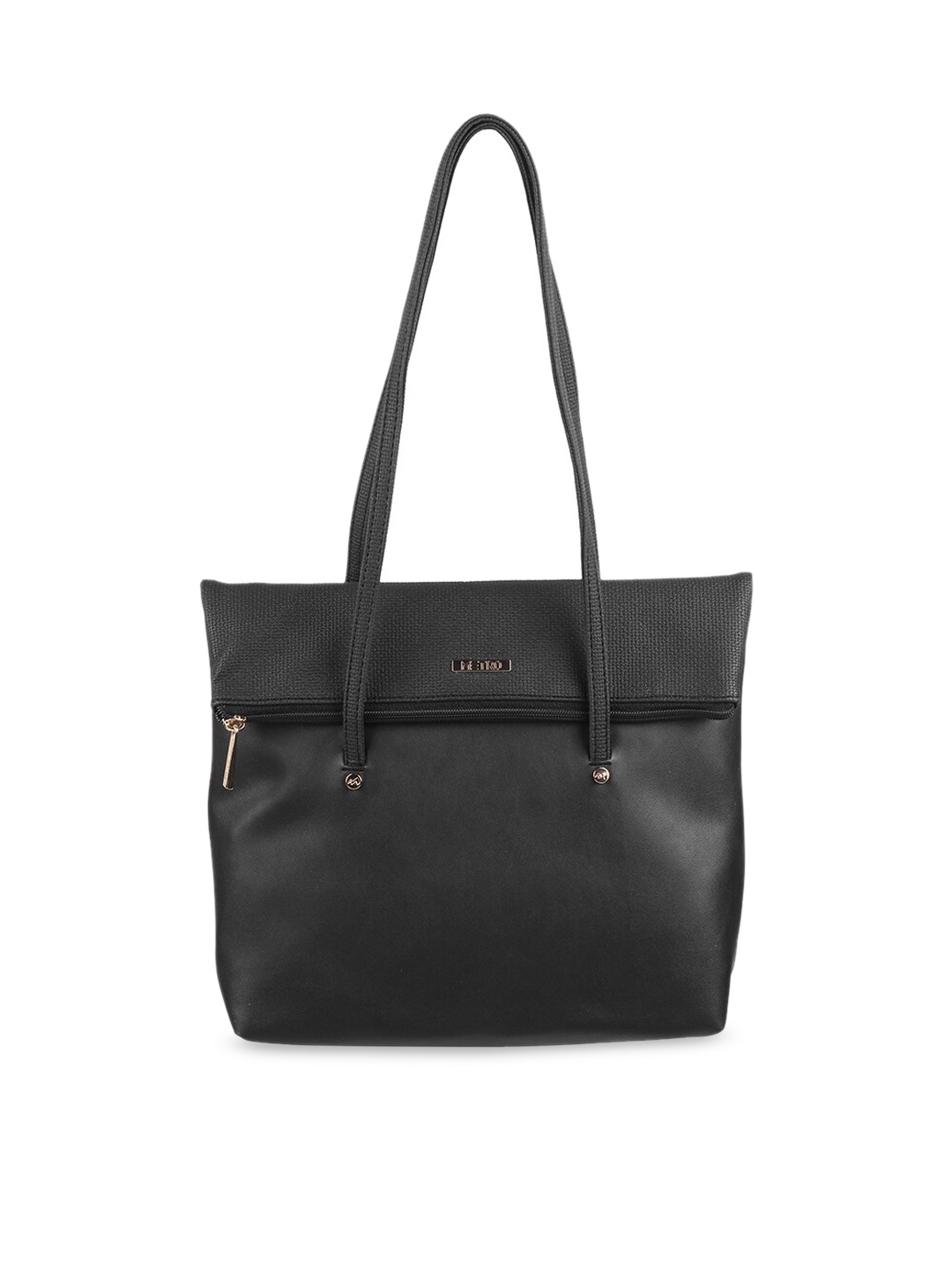 

Metro Structured Shoulder Bag, Black