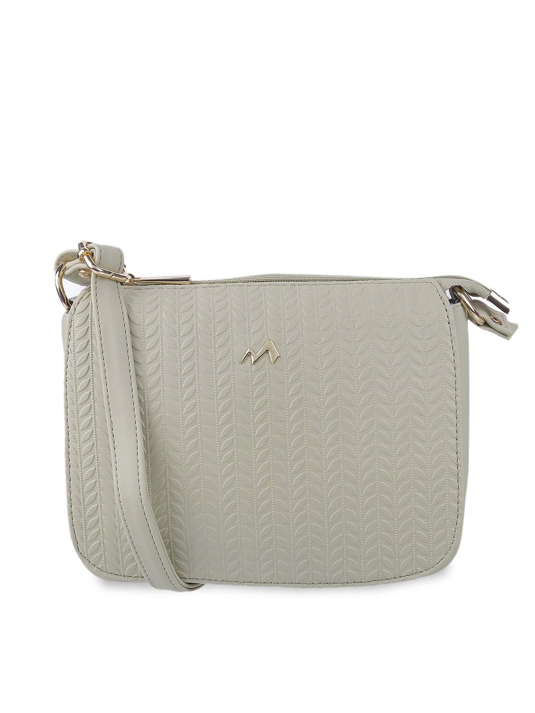 

Metro Textured Structured Sling Bag, Sea green