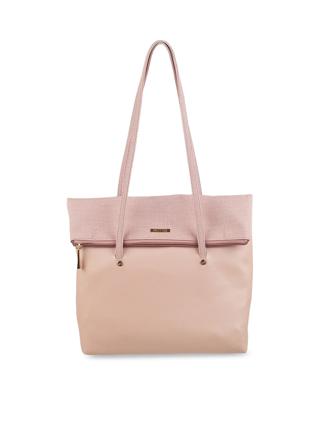 

Metro Structured Shoulder Bag, Peach