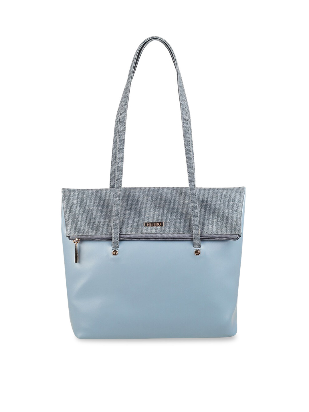 

Metro Structured Shoulder Bag, Blue