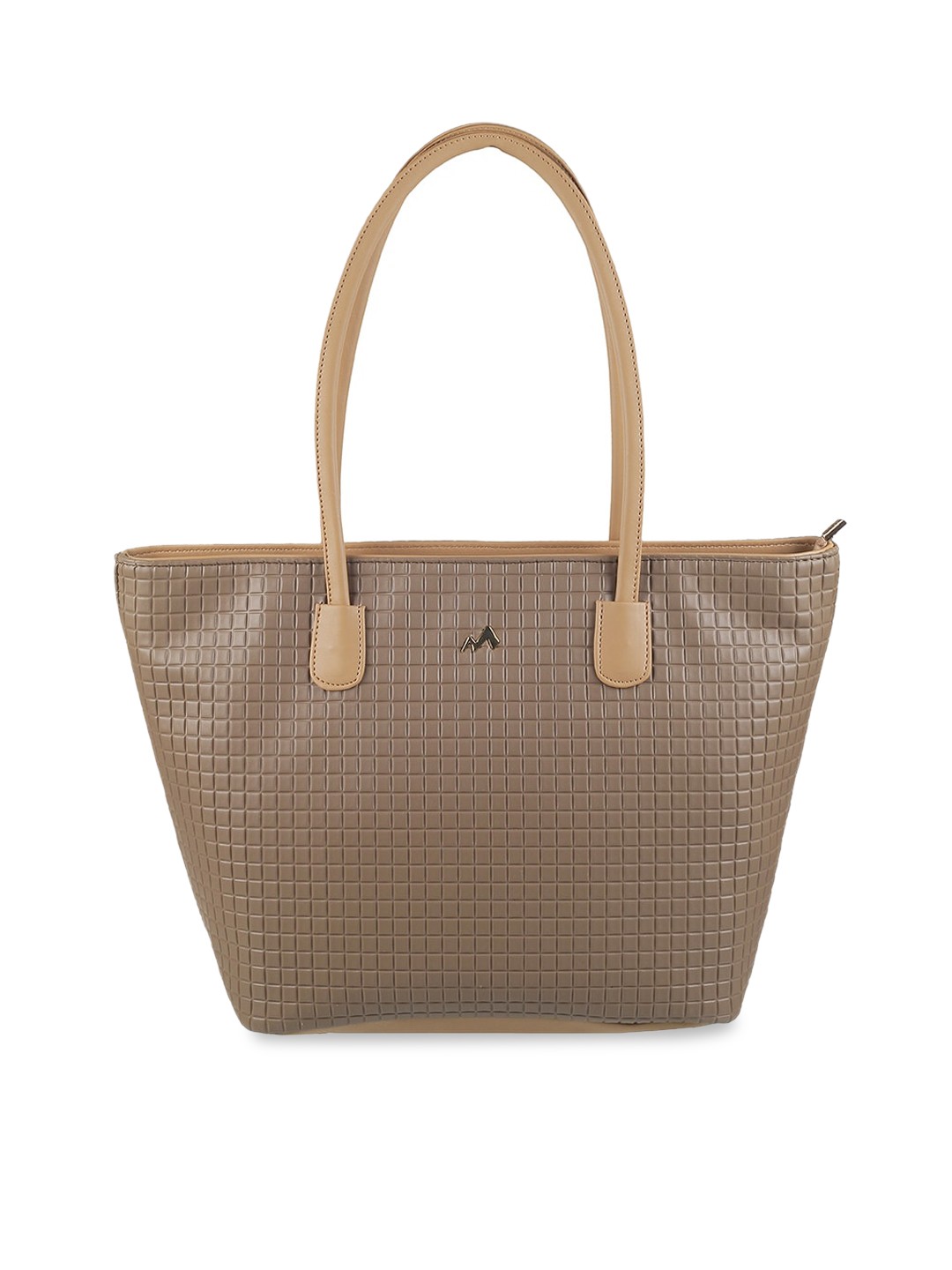 

Metro Textured Structured Shoulder Bag, Khaki