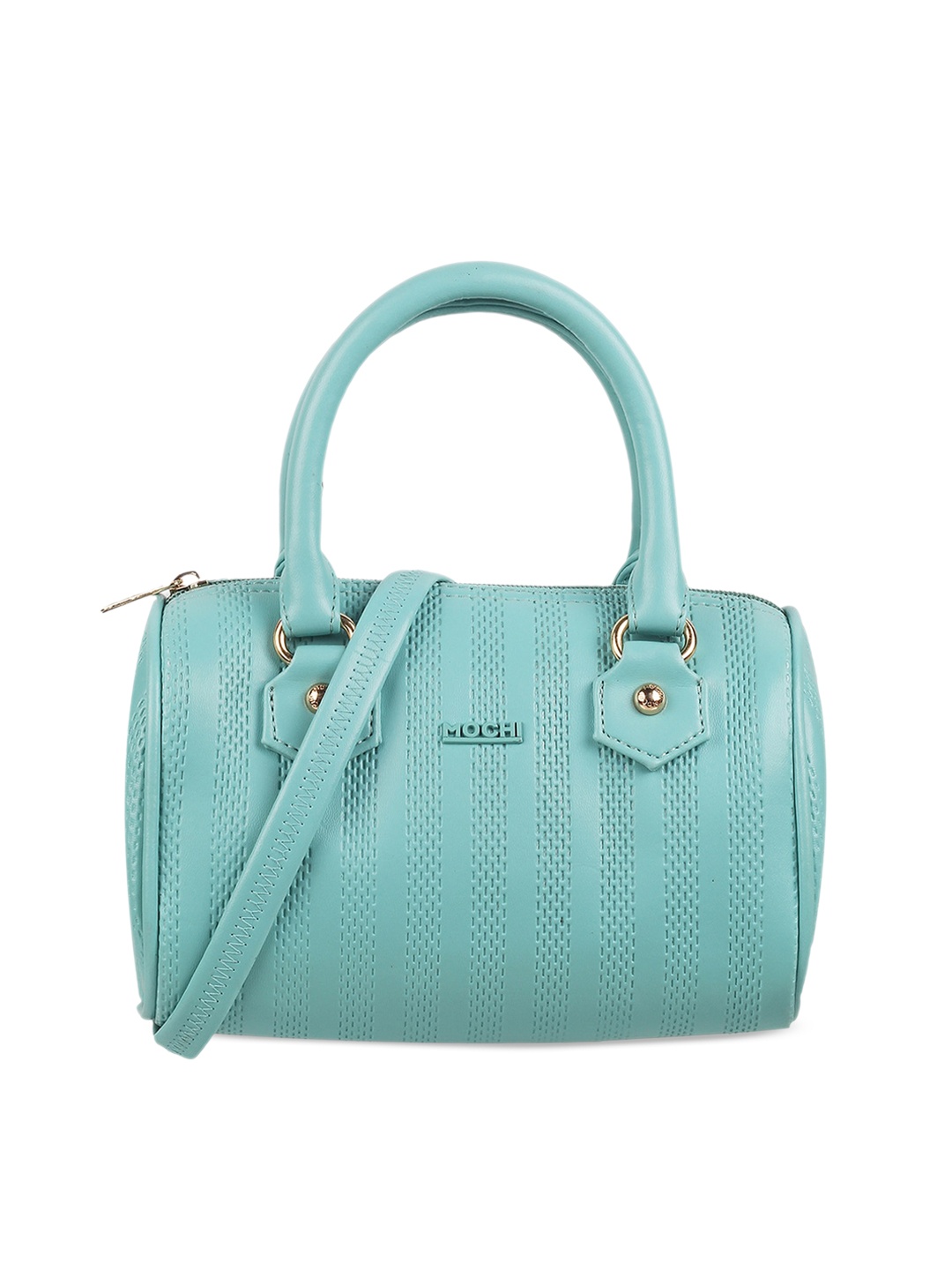 

Mochi Textured Handheld Bag, Turquoise blue