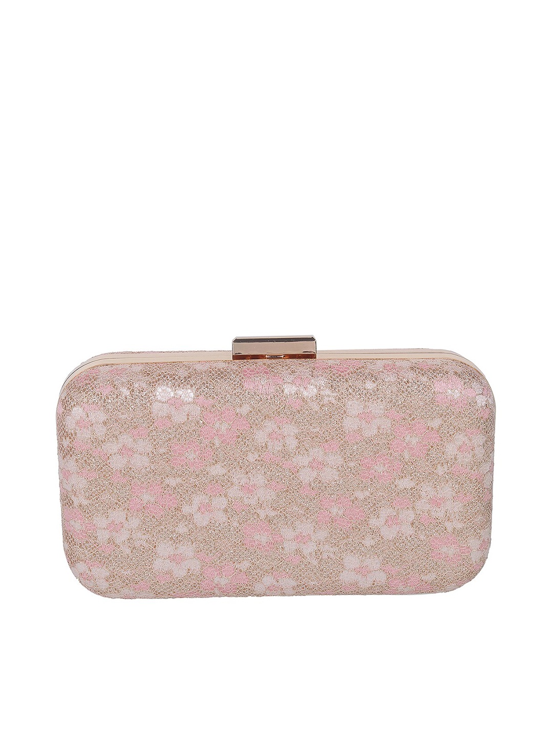 

Mochi Textured Box Clutch, Peach