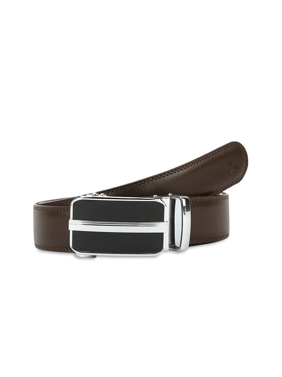 

Pacific Gold Men Leather Formal Belt, Brown