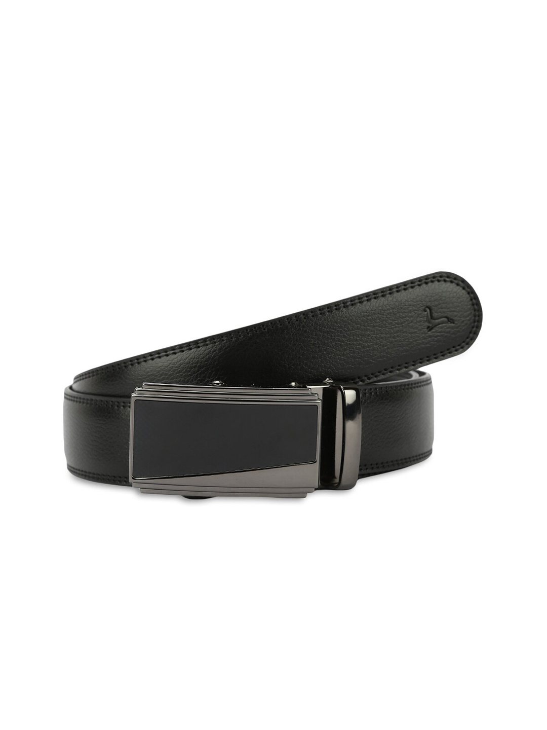 

Pacific Gold Men Leather Formal Belt, Black
