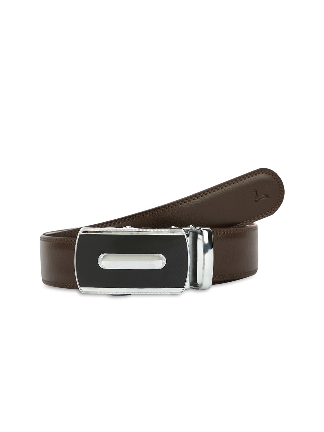 

Pacific Gold Men Leather Formal Belt, Brown