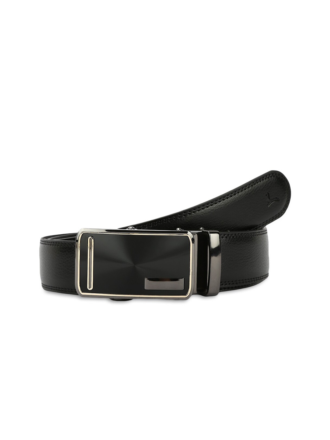 

Pacific Gold Men Leather Formal Belt, Black