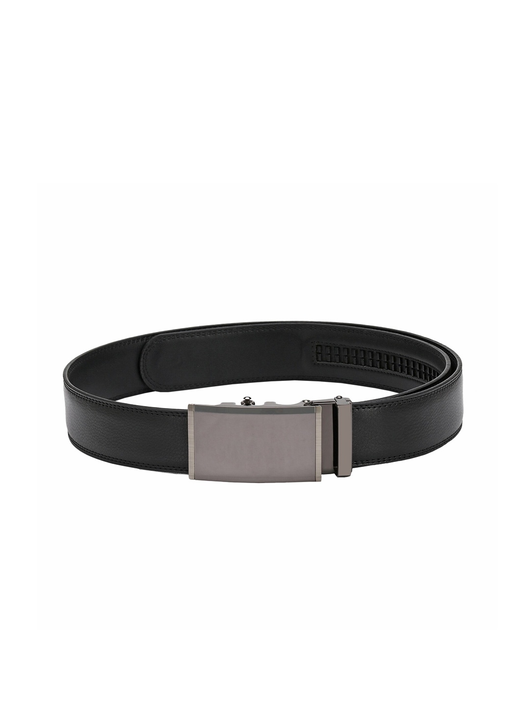 

Pacific Gold Men Textured Leather Belt, Black