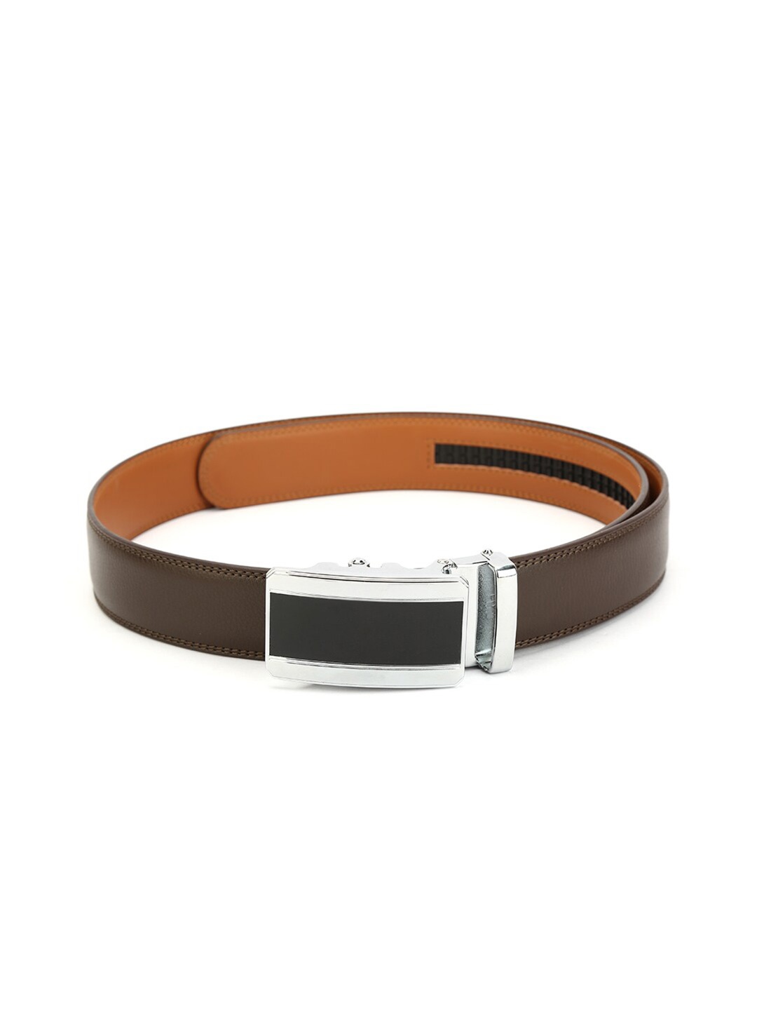 

Pacific Gold Men Leather Formal Belt, Brown