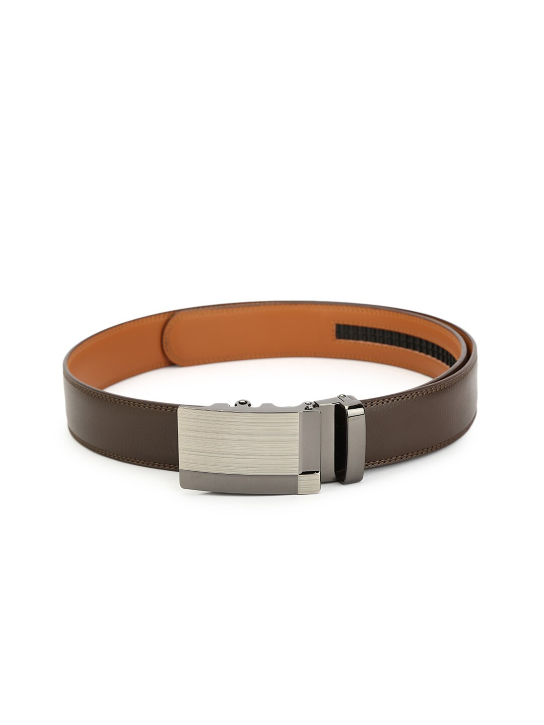 

Pacific Gold Men Leather Formal Belt, Brown