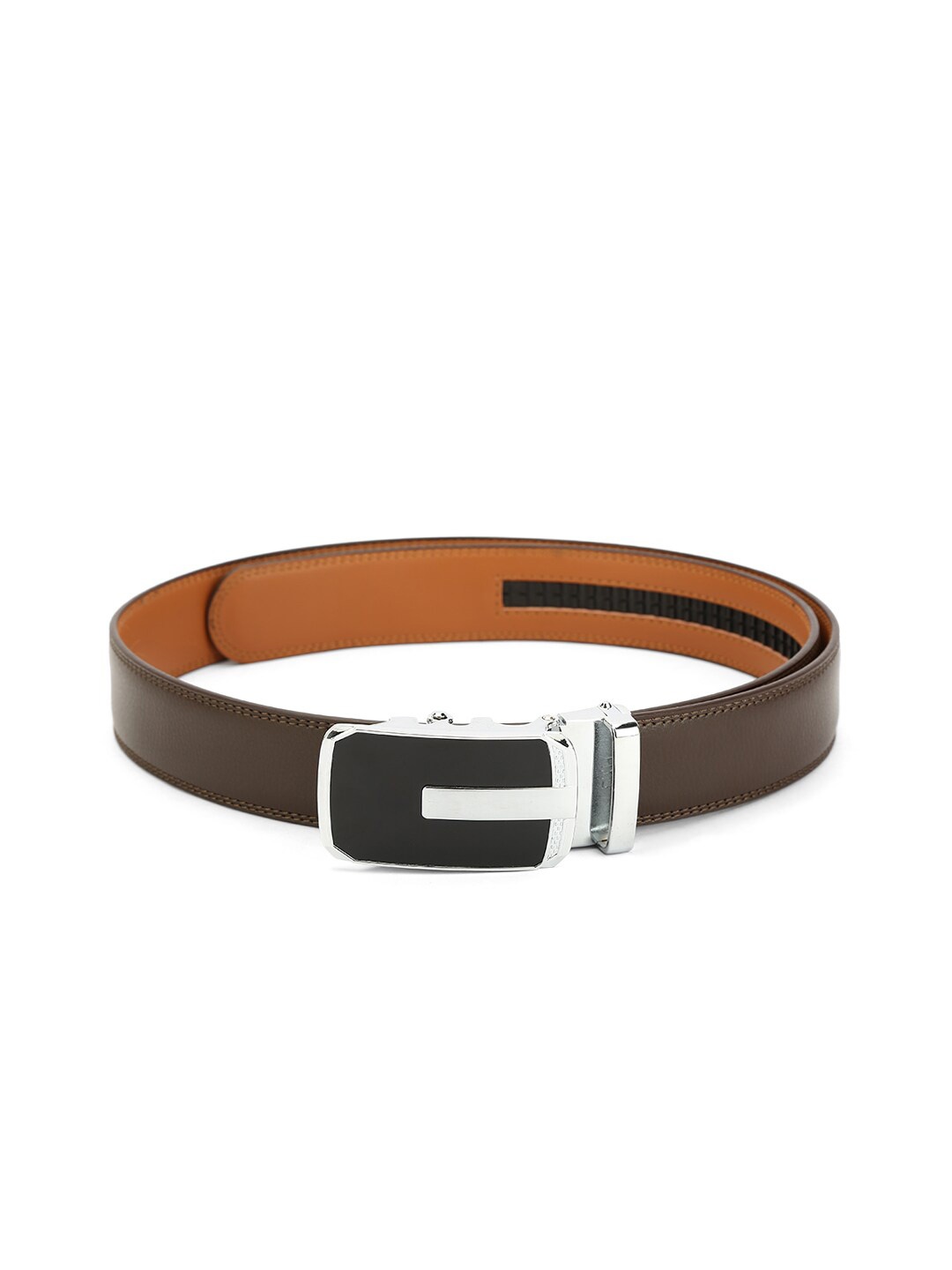 

Pacific Gold Men Casual Leather Belt, Brown