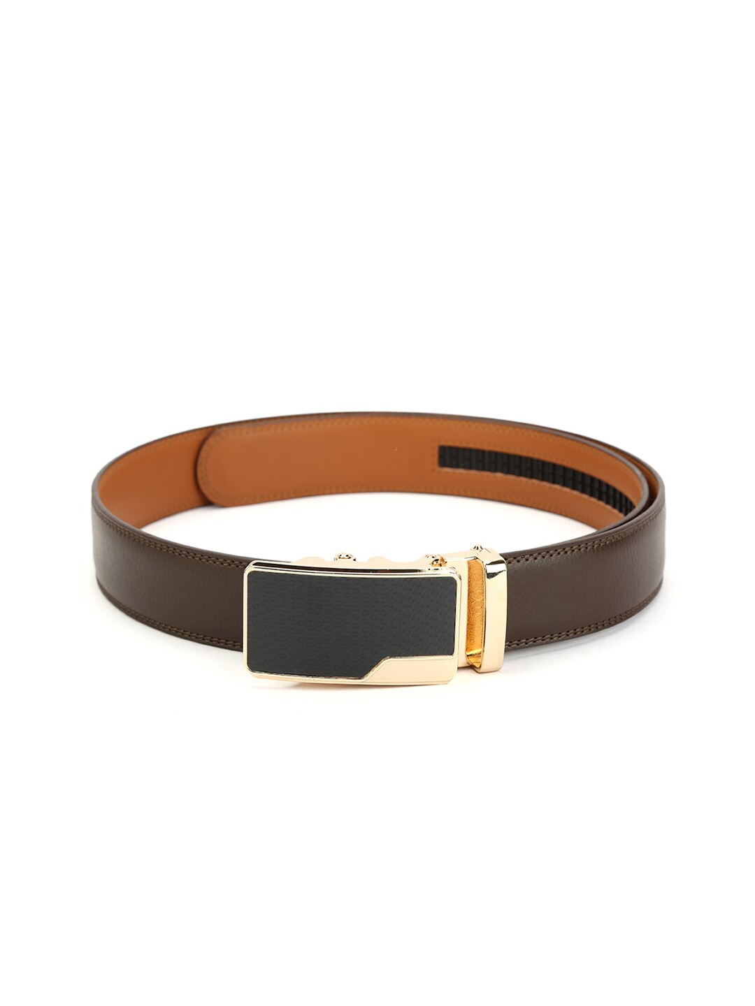 

Pacific Gold Men Leather Belt, Brown