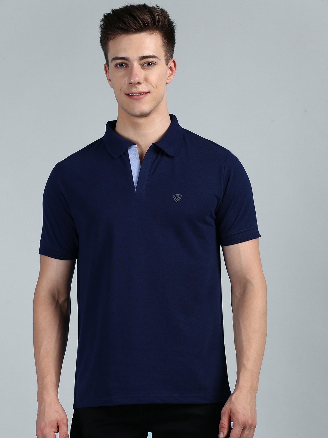 

Lux Cozi Polo Collar Pure Cotton T-shirt, Blue