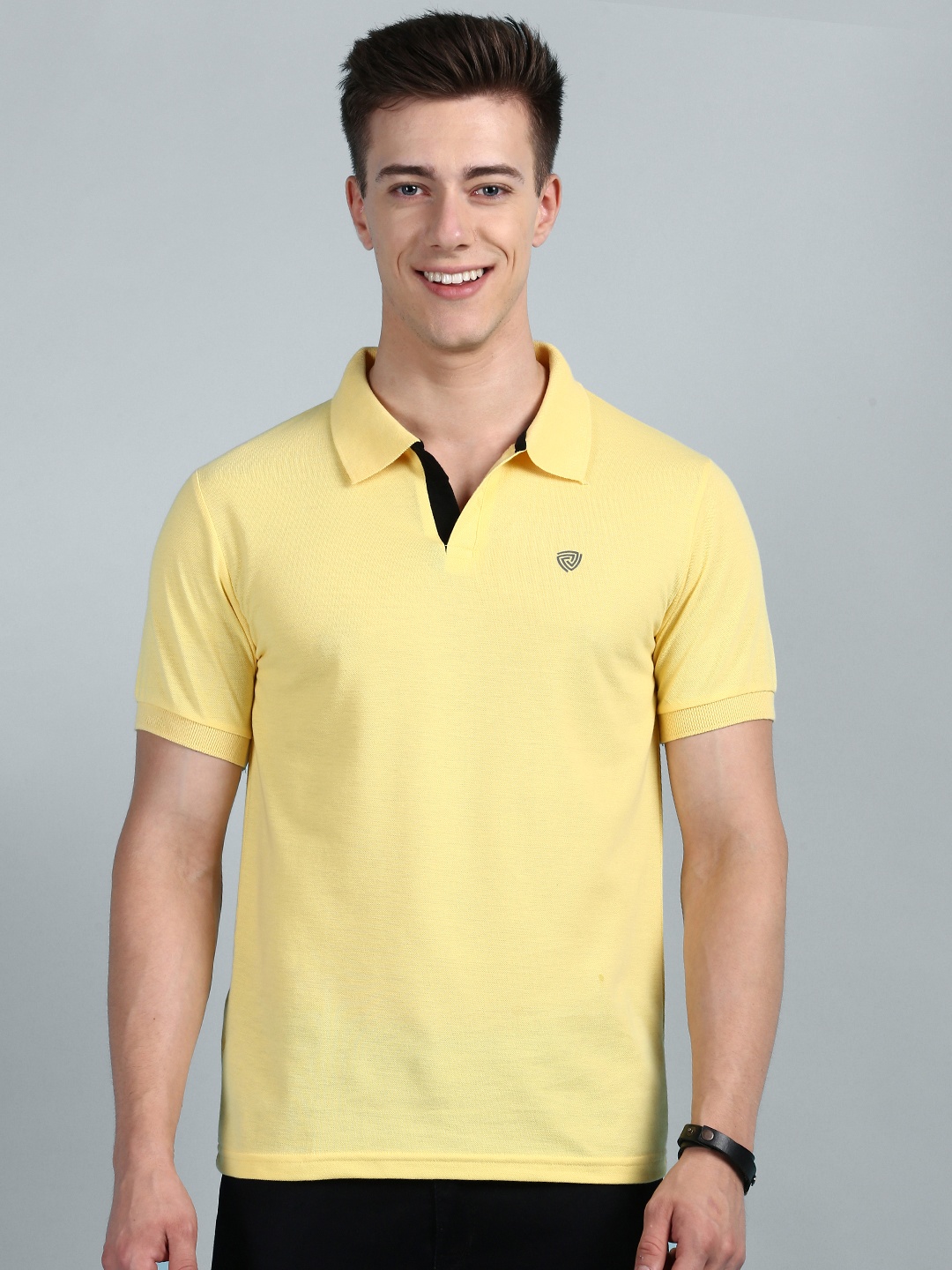 

Lux Cozi Polo Collar Pure Cotton T-shirt, Yellow