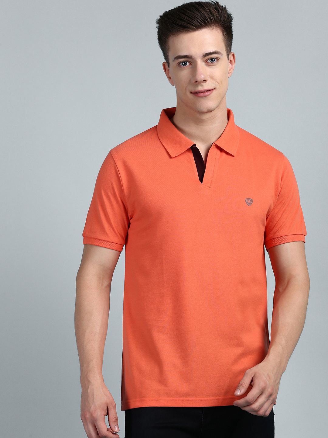 

Lux Cozi Polo Collar Pure Cotton T-shirt, Peach