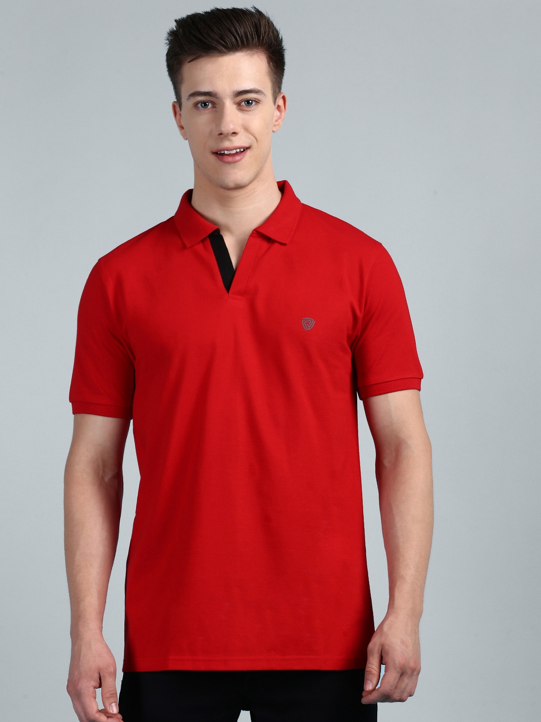 

Lux Cozi Polo Collar Pure Cotton T-shirt, Red
