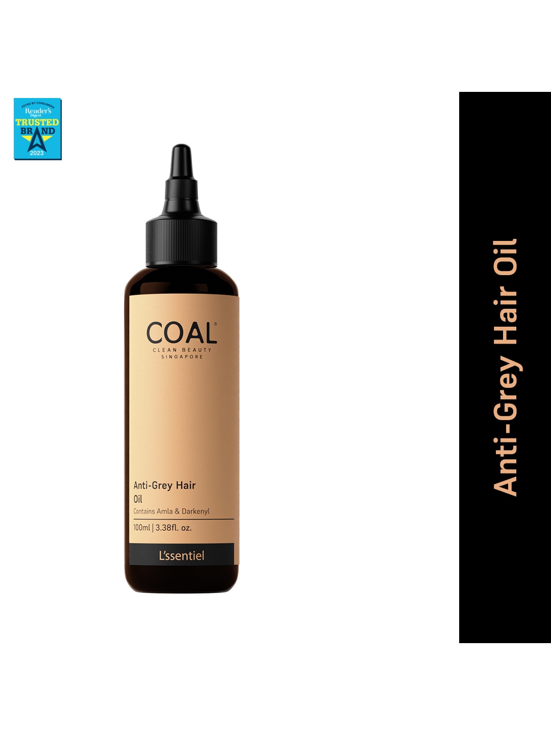 

COAL CLEAN BEAUTY Anti Grey Hair Oil with Darkenyl & Amla - 100 ml, Beige