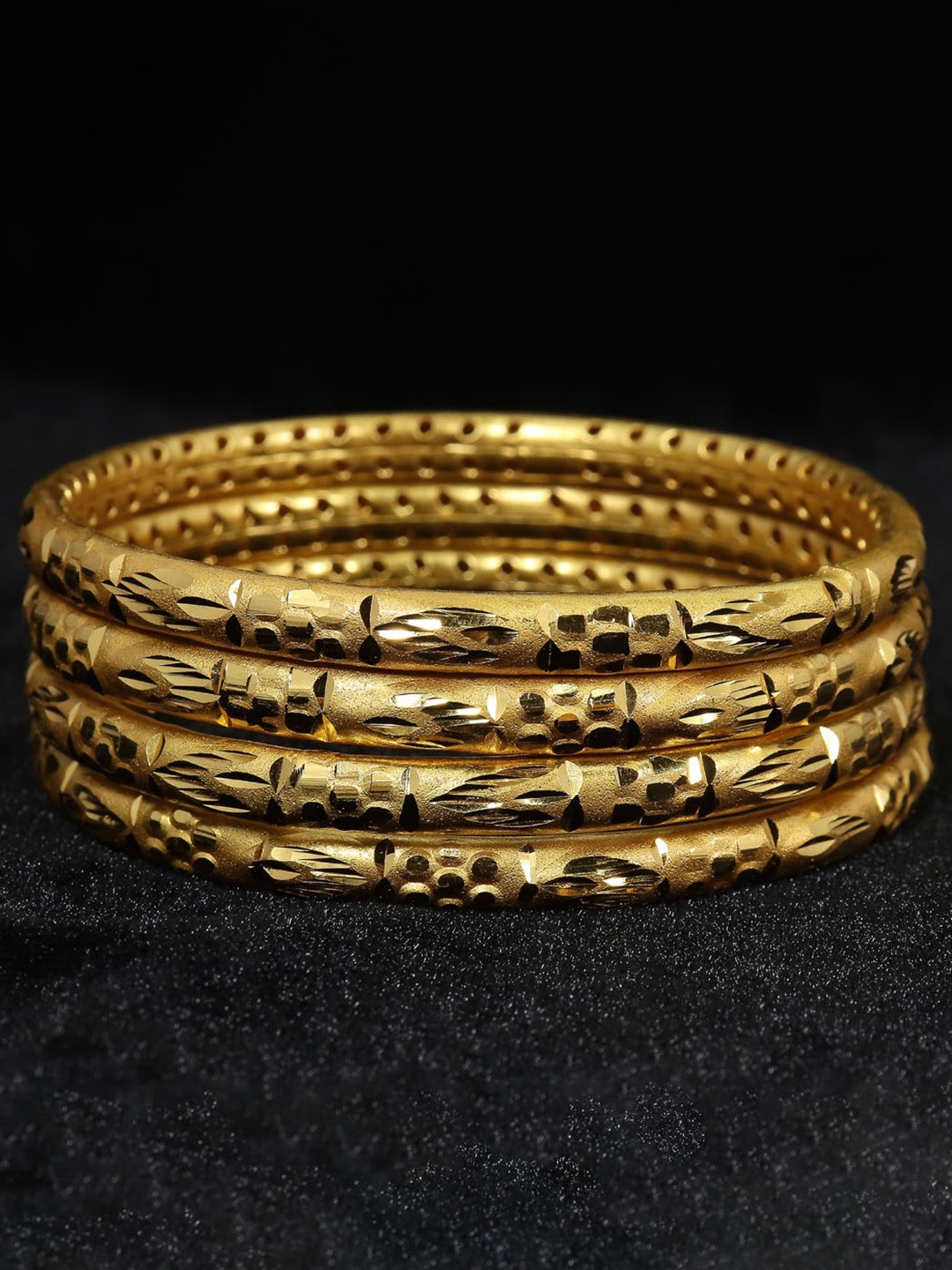 

NMII Pack Of 4 Gold-Plated Bangles