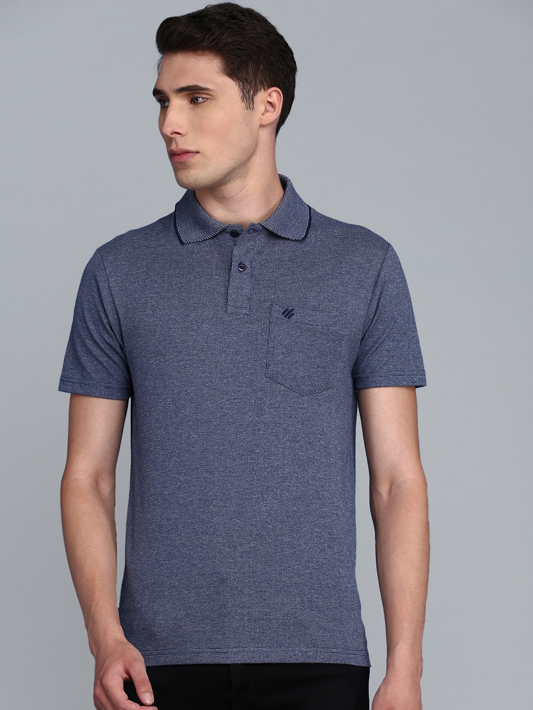 

ONN Polo Collar Pure Cotton T-shirt, Navy blue