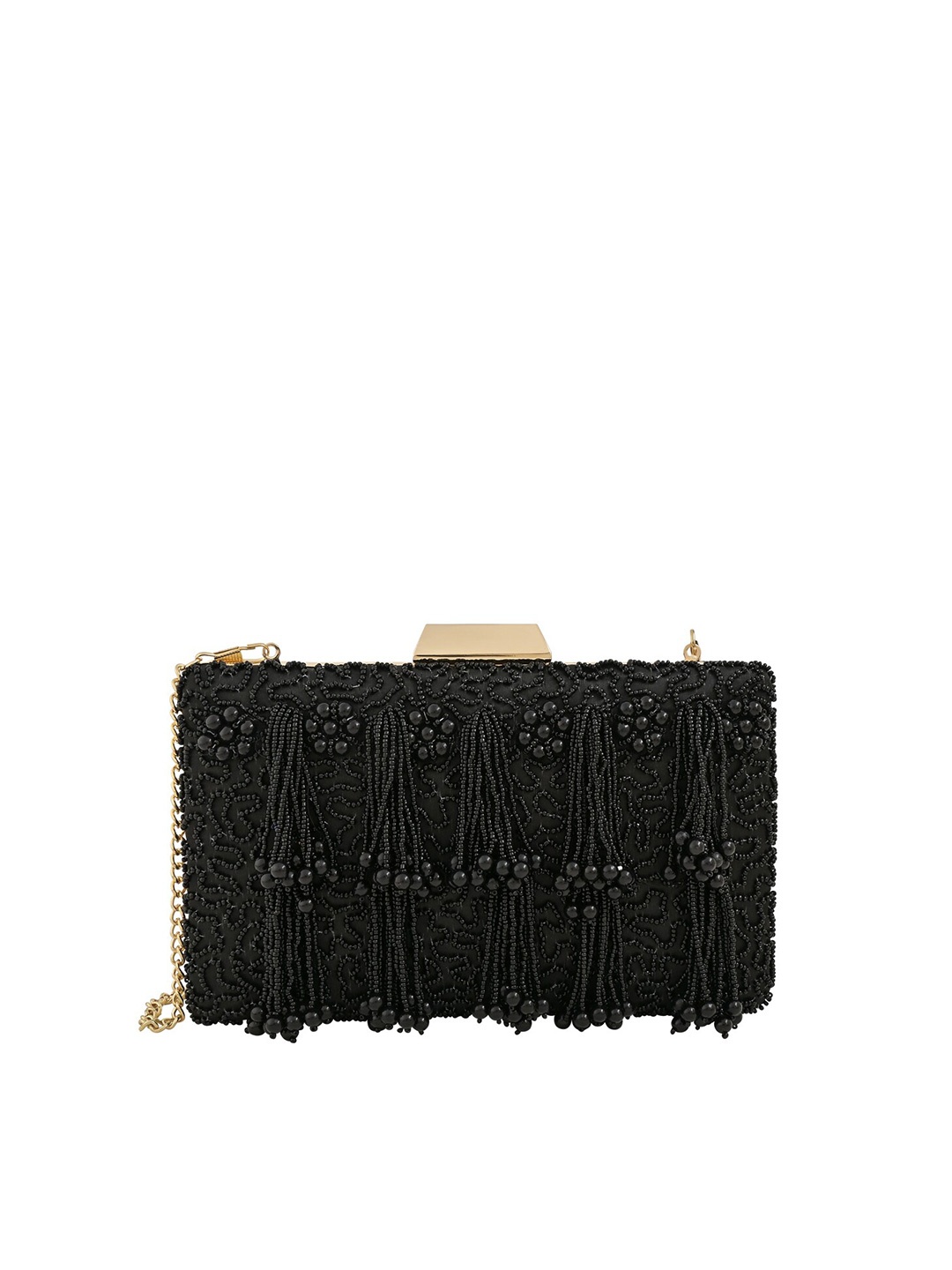 

Rocia Embellished Purse Clutch, Black