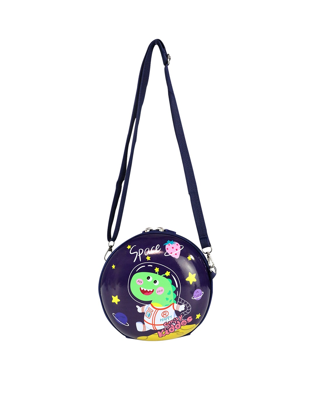 

Smily Kiddos Girls Space Dino Theme Printed Sling Bag, Violet