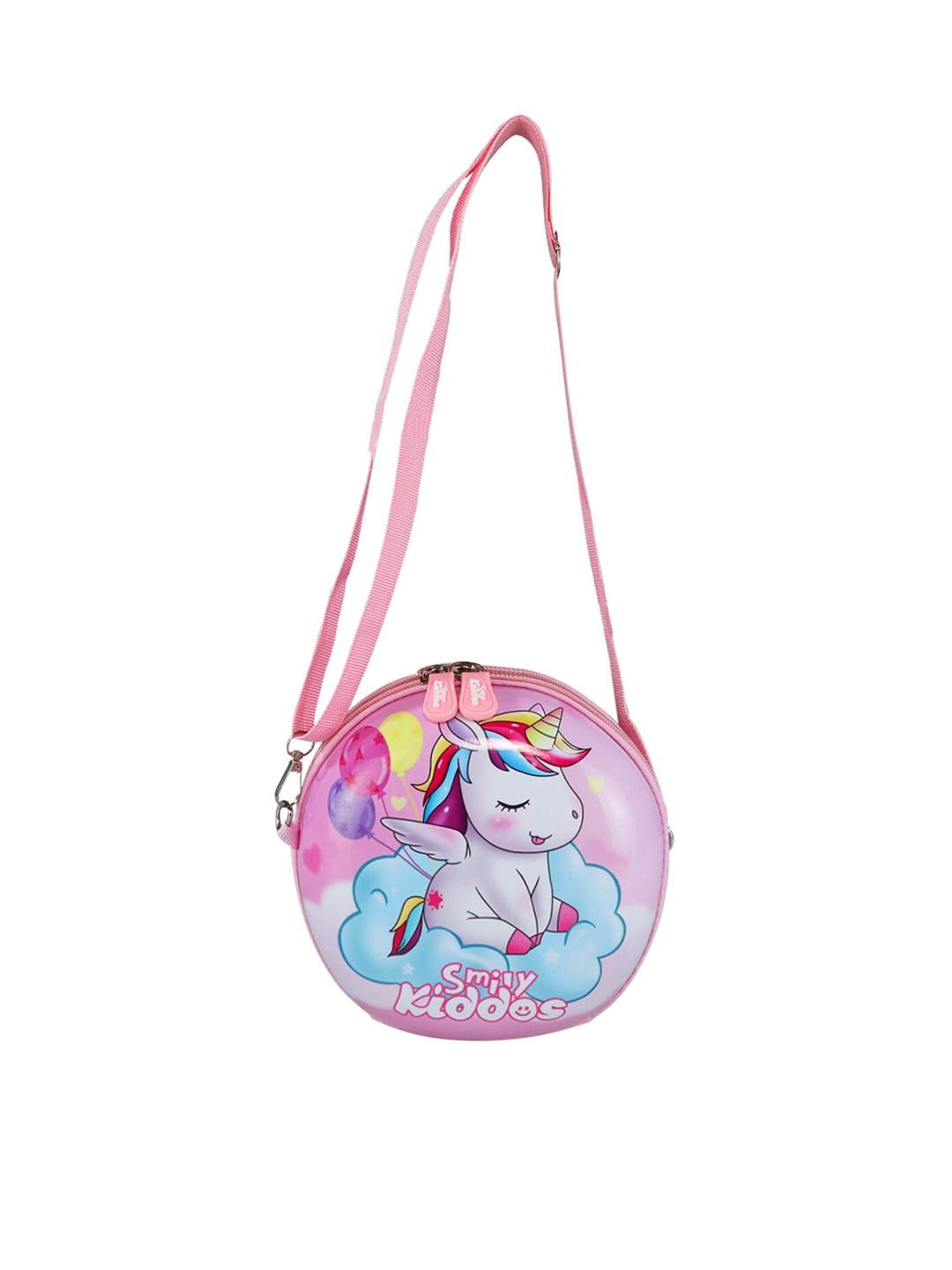 

Smily Kiddos Girls Unicorn Printed Sling Bag, Pink