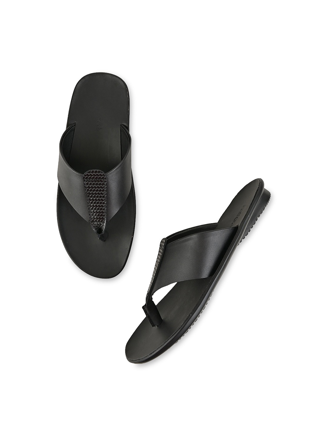 

Regal Men Leather Slip-On Comfort Sandals, Black