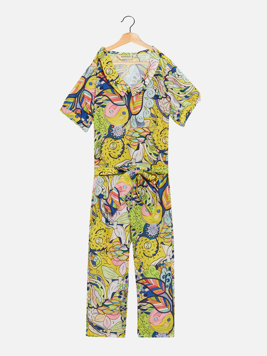 

Readiprint Fashions Girls Printed Shirt with Trousers, Yellow