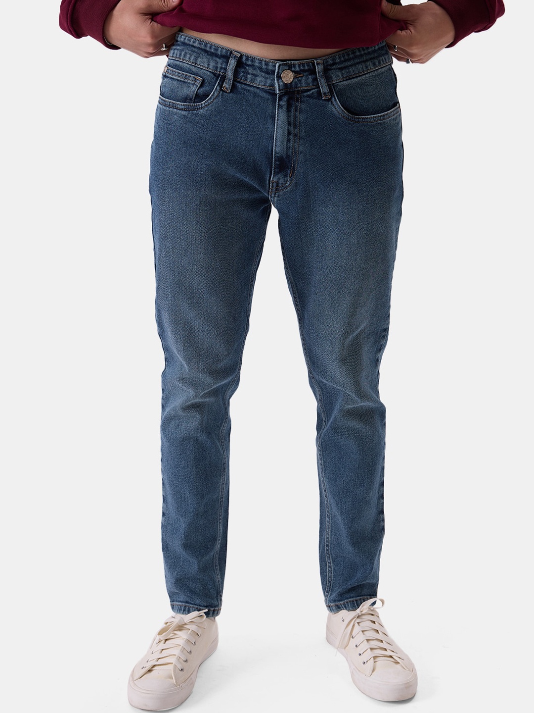 

The Souled Store Men Blue Slim Fit Light Fade Stretchable Jeans