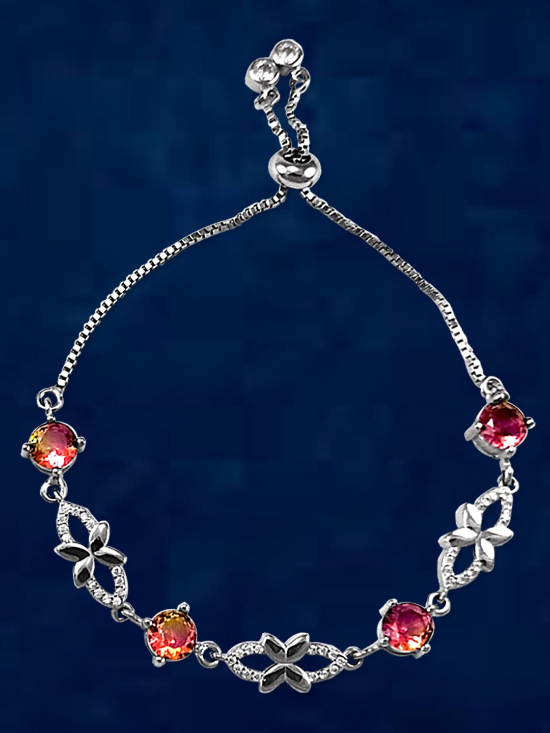 

Taraash Sterling Silver Cubic Zirconia Cuff Bracelet