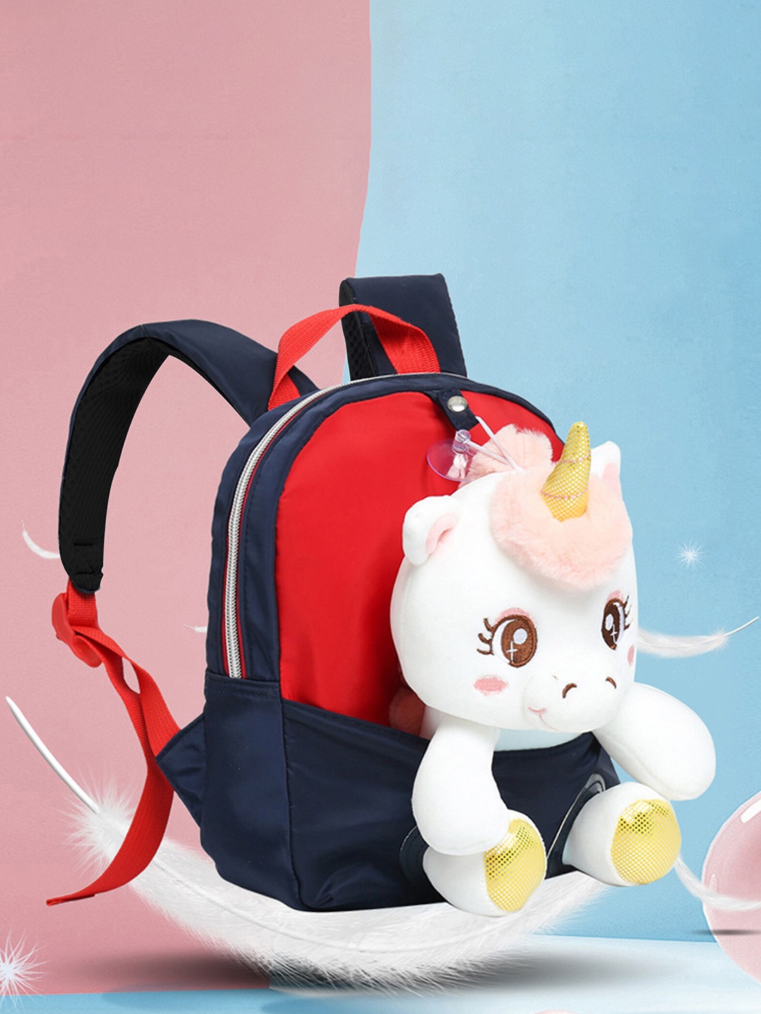 

Smily Kiddos Kids Unicorn Plush Backpack, Blue