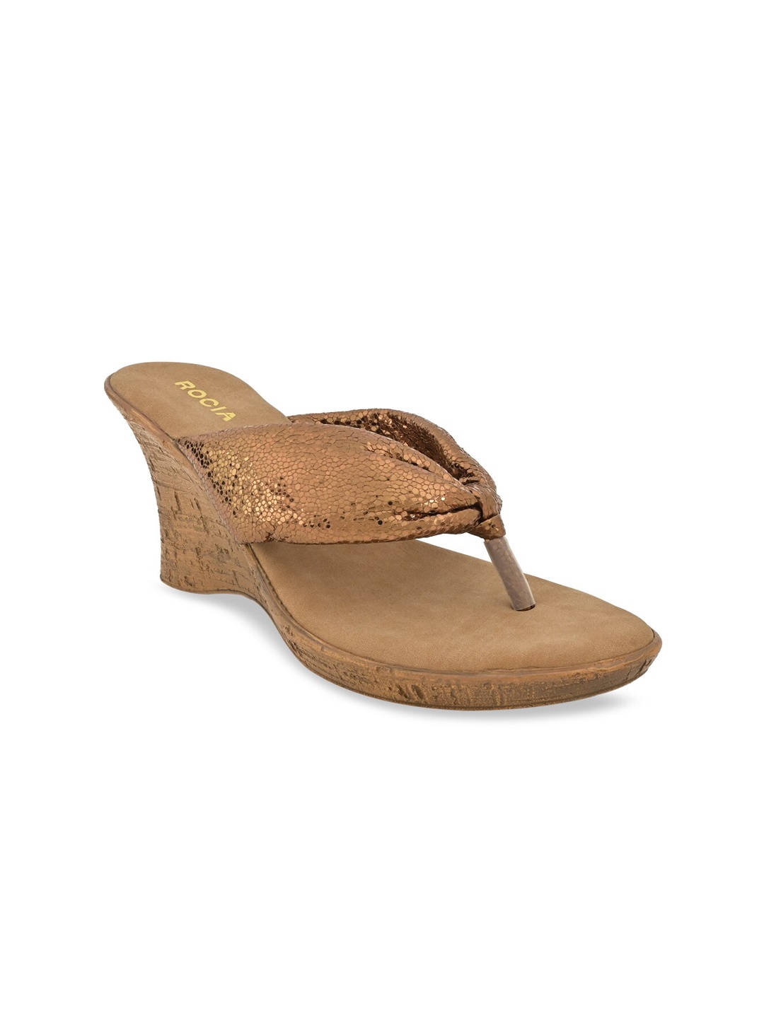 

Rocia Textured Wedge Heels, Gold