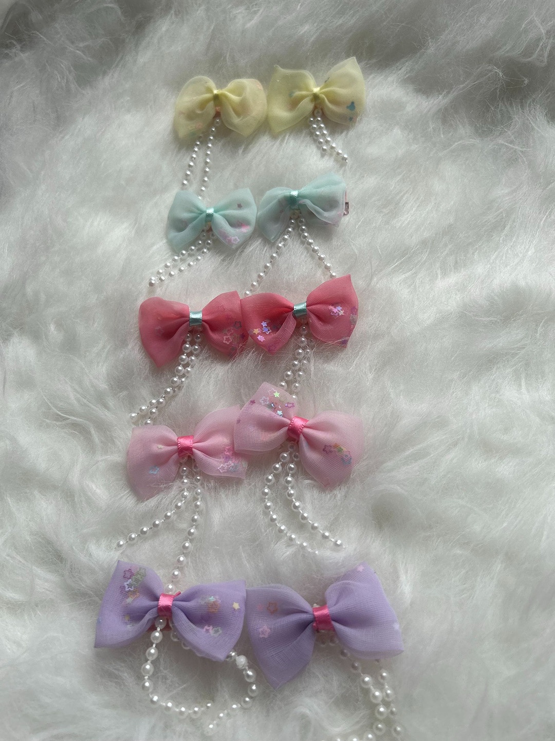 

LYTIX Girls Set Of 5 Assorted Beaded Alligator Hair Clips