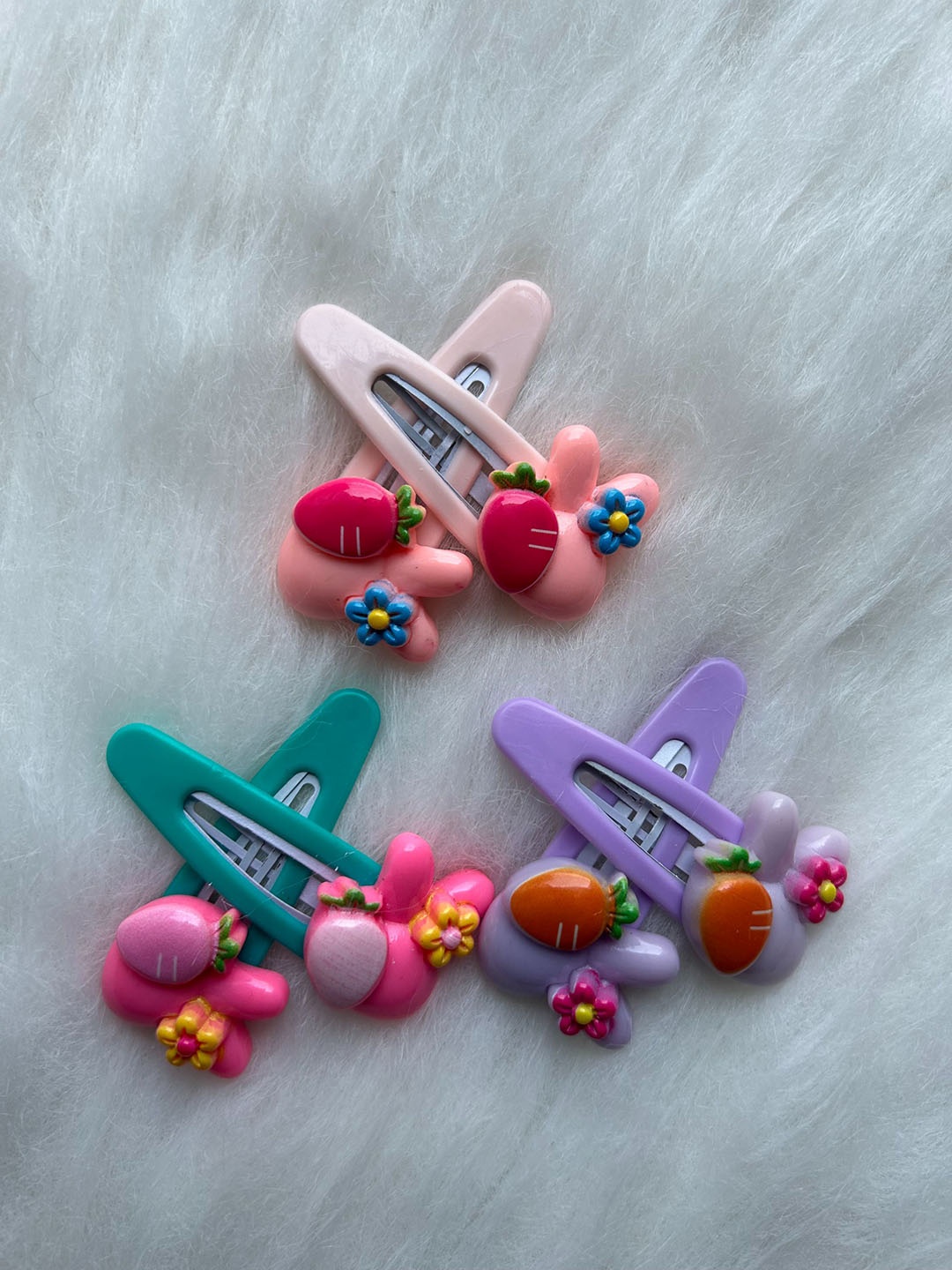 

LYTIX Girls Set of 6 Tic Tac Hair Clips, Pink