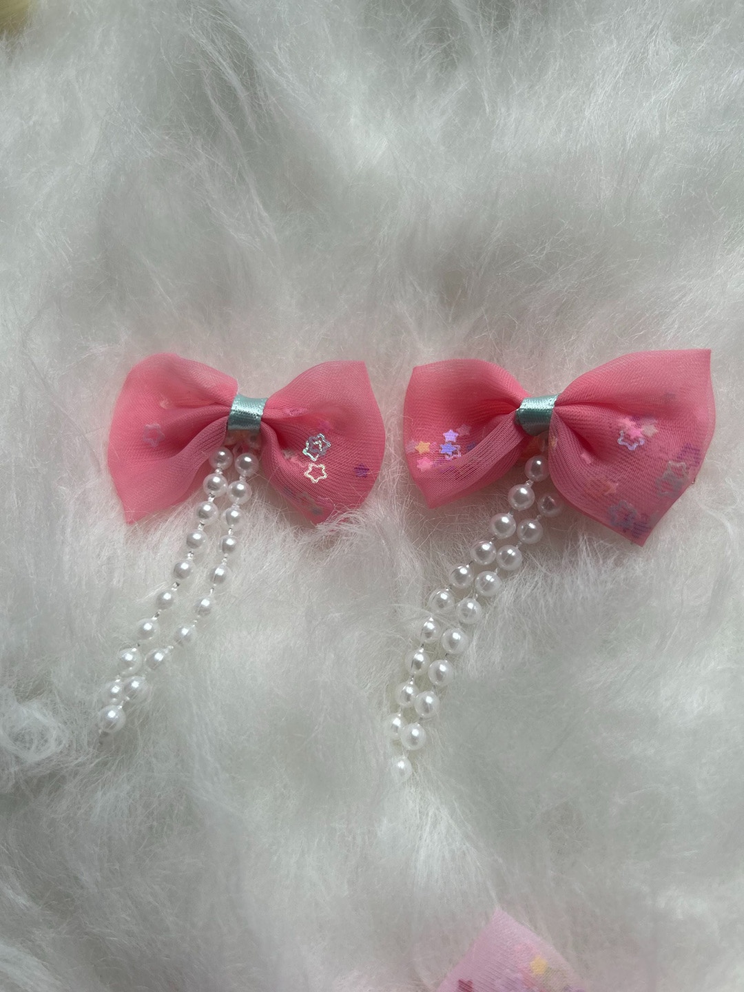 

LYTIX Girls Set of 2 Bow-Shaped Alligator Hair Clips, Pink
