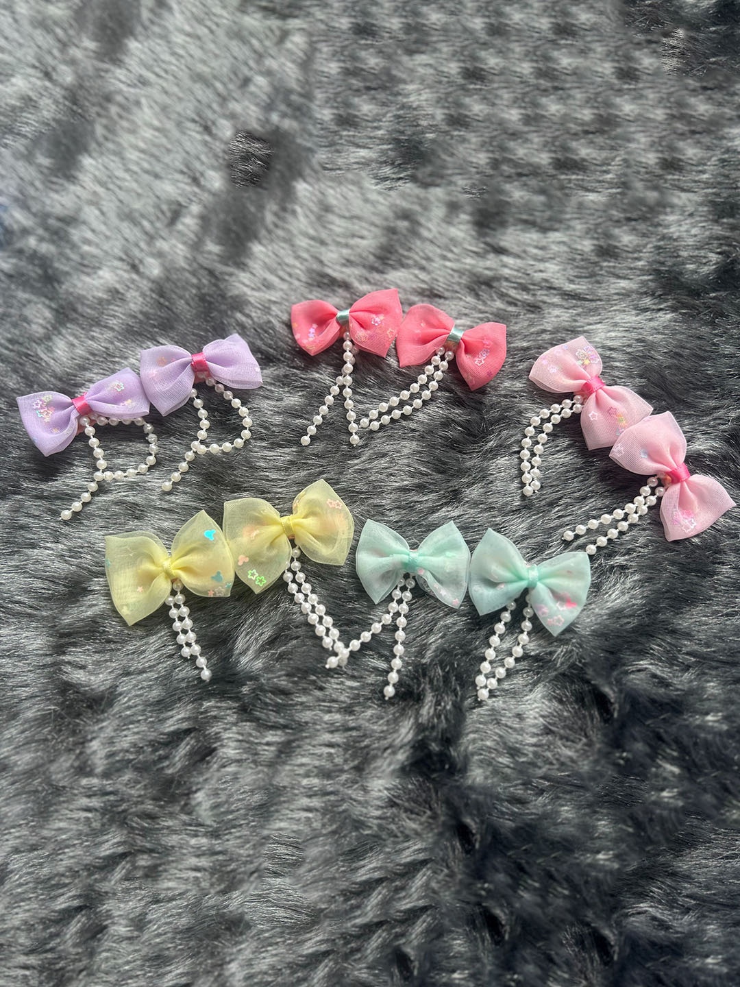

LYTIX Girls Set Of 10 Assorted Bow-Shaped Alligator Hair Clip