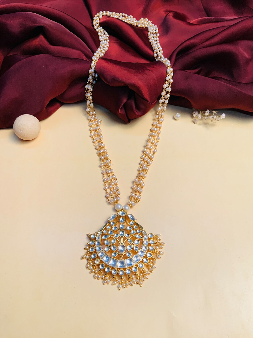 

ABDESIGNS Gold-Plated Kundan Necklace